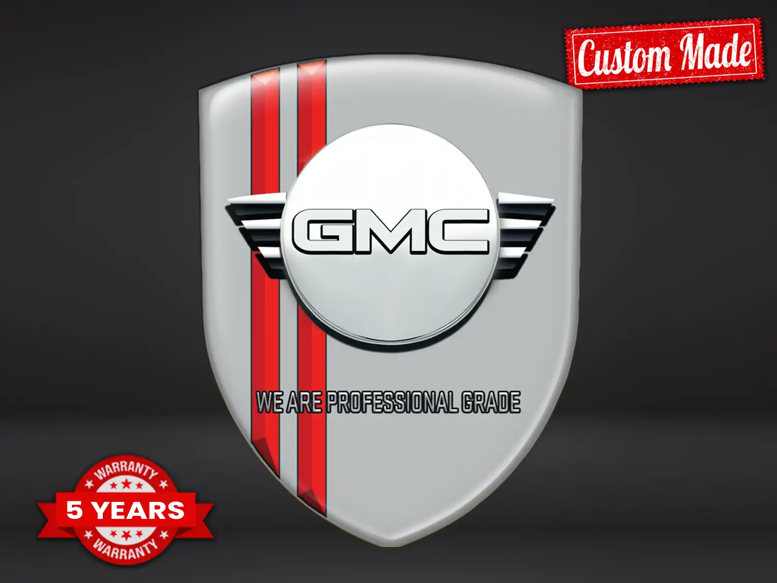 GMC Autocollant Bombé Max Durable Stylé Pro Performance